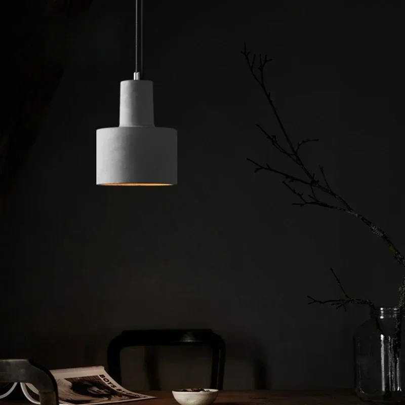 TechHPVintage Art Deco Cement Lamp 220V E27 Rustic Light For Restaurant Living Room Bedroom Kitchen
