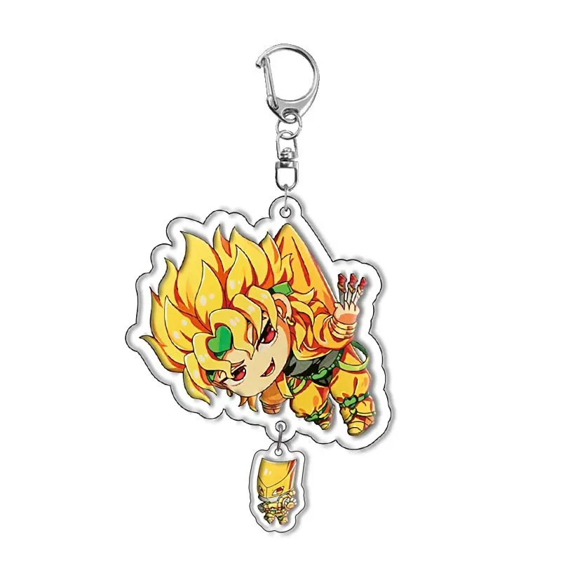 Anime Joseph Joestar Keychain Accessories Game Cosplay Prop Badge