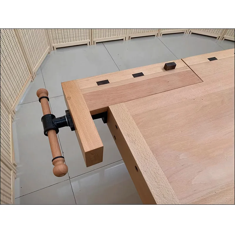 Woodworking table Multifunctional woodworking workbench Woodworking repair table DIY manual bench bench Beech solid wood