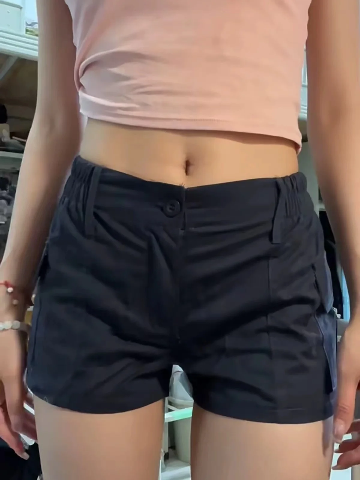 アメリカンレトロな雰囲気のスパイシーガールローウエストワークウェア風オーツレディース万能スポーツフィットパンツカジュアルワイドレッグパンツ