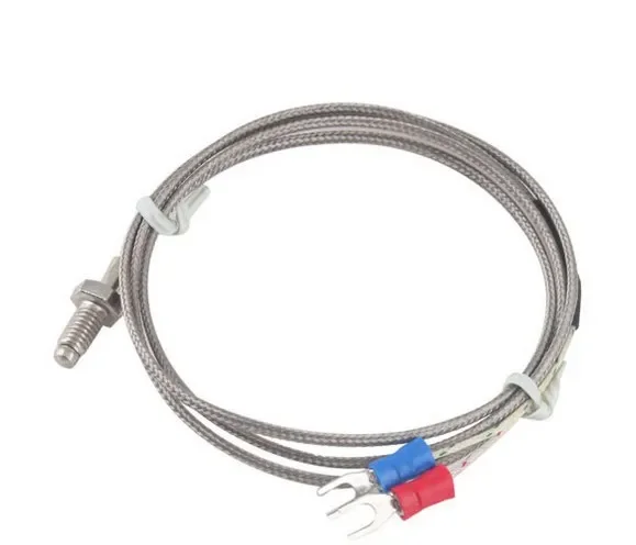 

1M/2M/3M K Type Temperature Sensor Probe Cable Wire Thermocouple Control Thread M6 Screw Probe Temperature Controller 0-400C