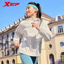 Xtep Windbreaker For Women 2024 Autumn Leisure Coat Trendy Breathable Comfortable Tops 876328150025