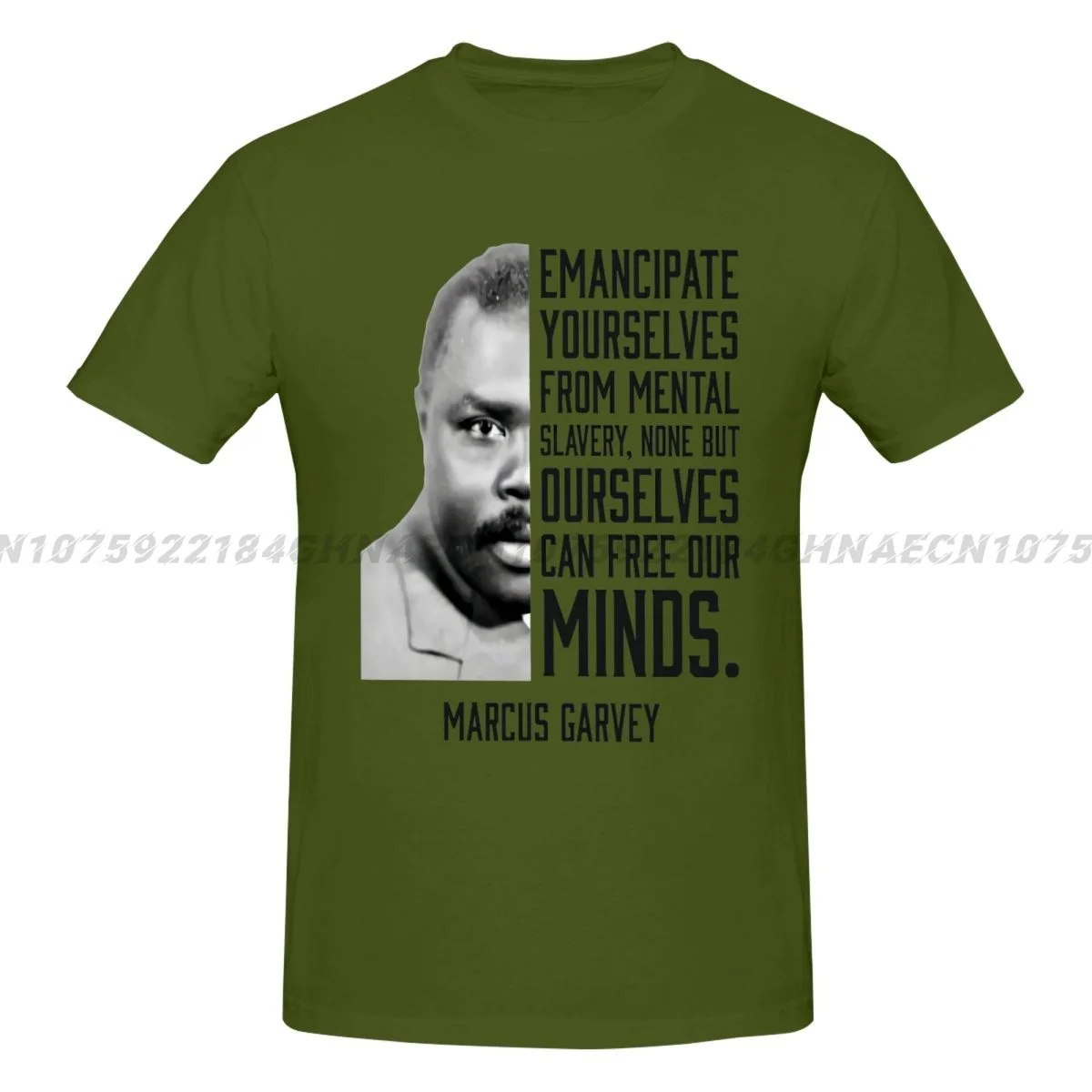 

Marcus Garvey Emancipate Yourselves From Mental Slavery Oversize T-shirts Man Vintage Funny For Men Top y2k short sleeve T-shirt