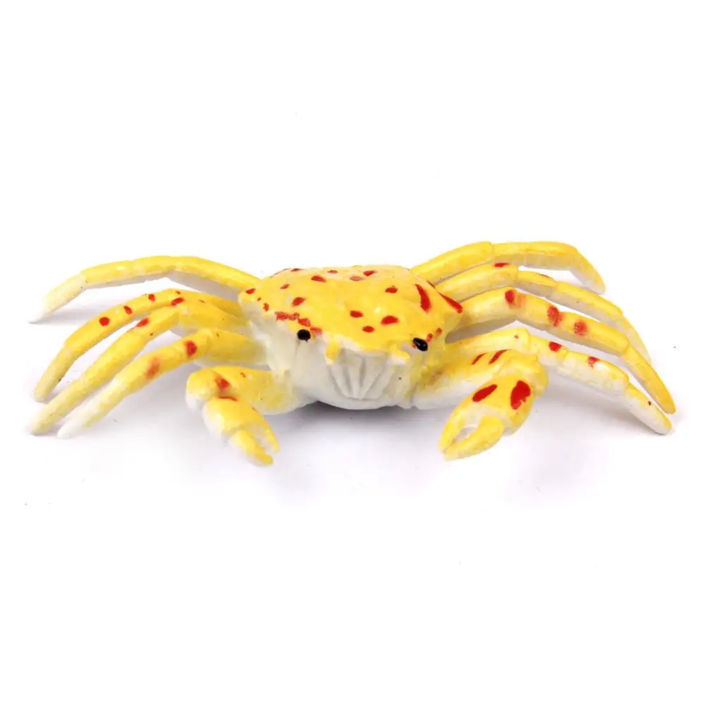 Crab Model Plastic Animal Figure Kids Toy Learning Set Educational Art Toys for Children Imaginative Play