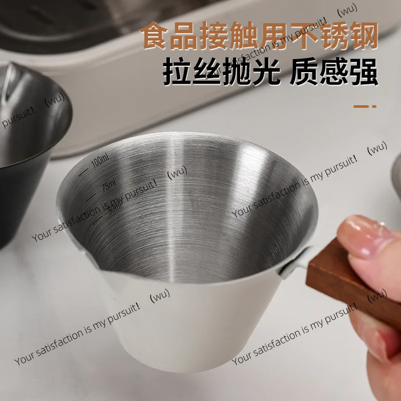 304 stainless steel espresso extract cup espresso liquid measuring cup with graduated milk  ounce100ml