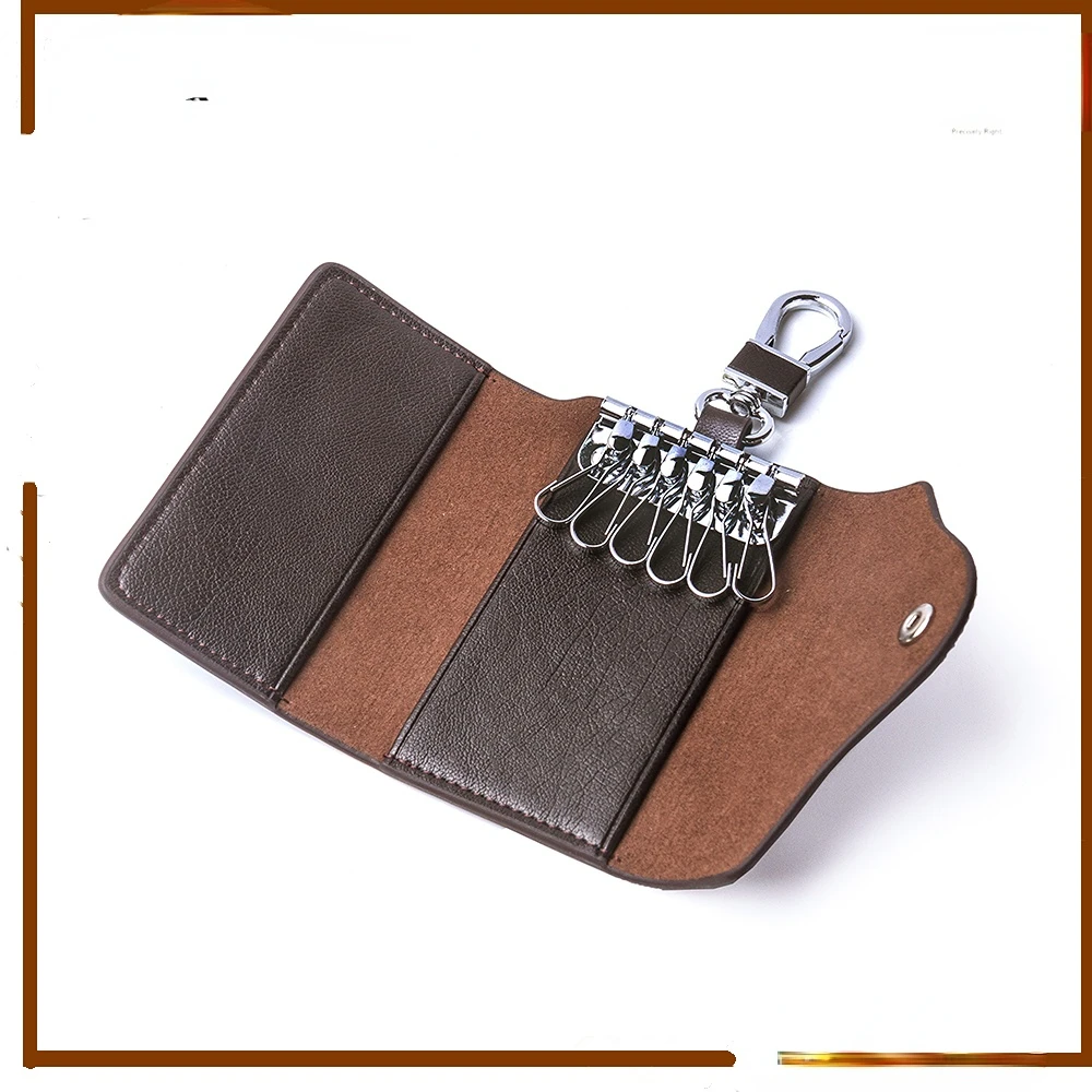 Personal Gift Manufacturer Cow Skin Leather Car Key Bag Men Custom Key Holder