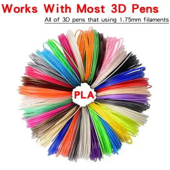 PLA 컬러 무취 안전 플라스틱 3D 펜, 필라멘트 직경 1.75mm, 3D 프린팅 펜, 어린이 생일, 창의적인 크리스마스 선물