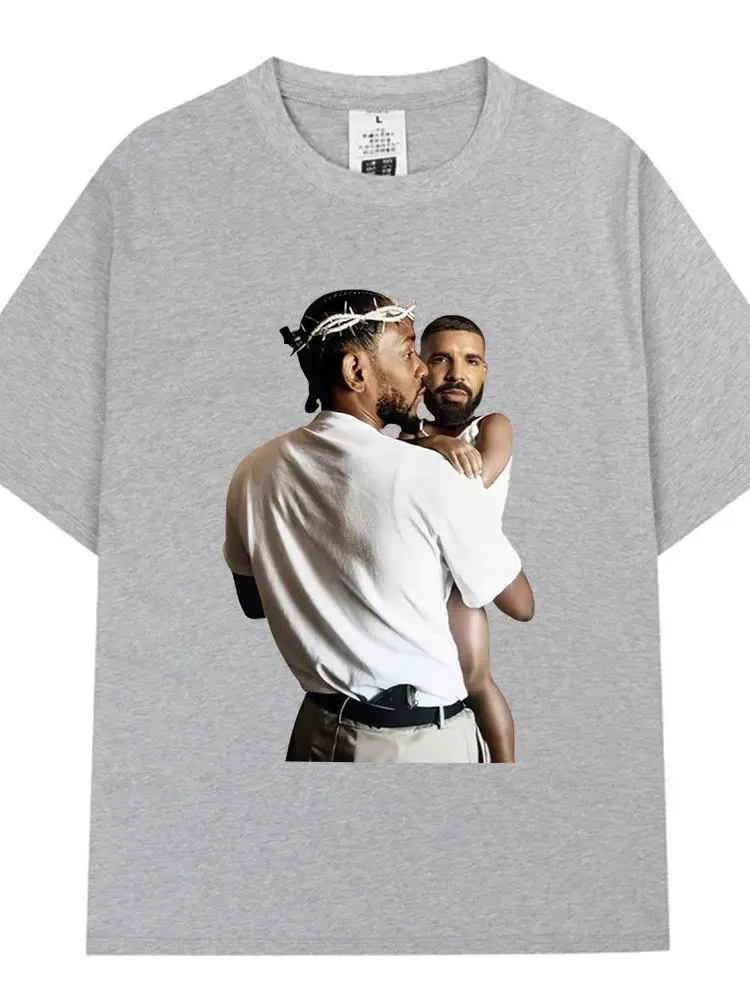Rapper Kendrick Lamar Drake maglietta divertente Mr Morale e The Big Steppers magliette uomo moda Hip Hop Vintage T-Shirt Streetwear