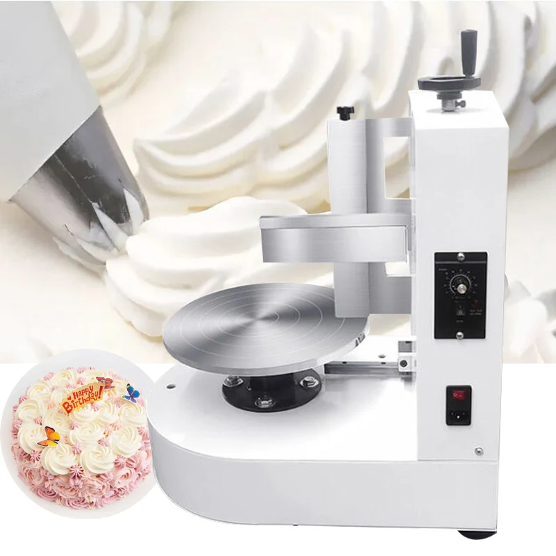 Inch Automatic Cake Cream Spreading Coating Filling Machine Electric Cake Bread Cream Decoration Spreader Smoothing Machine