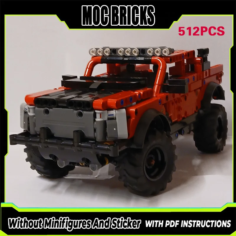 

Конструктор City Car Model MOC: Полноразмерный тяжелый пикап, модульная технология, подарки, праздничный набор для сборки, детские игрушки