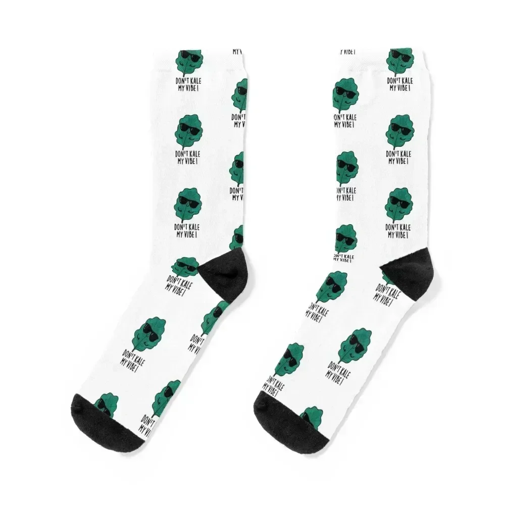 

Don't Kale My Vibe Cute Veggie Pun Socks Lots retro luxe designer brand Mens Socks Women's