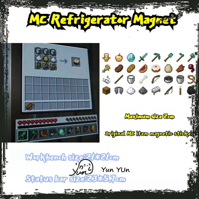 Mc Pixel Magnetic Fridge Magnet Creative Educational Toy Enhances Children'S Hands-On Brain Skills Acrylic Home Decor Accessory