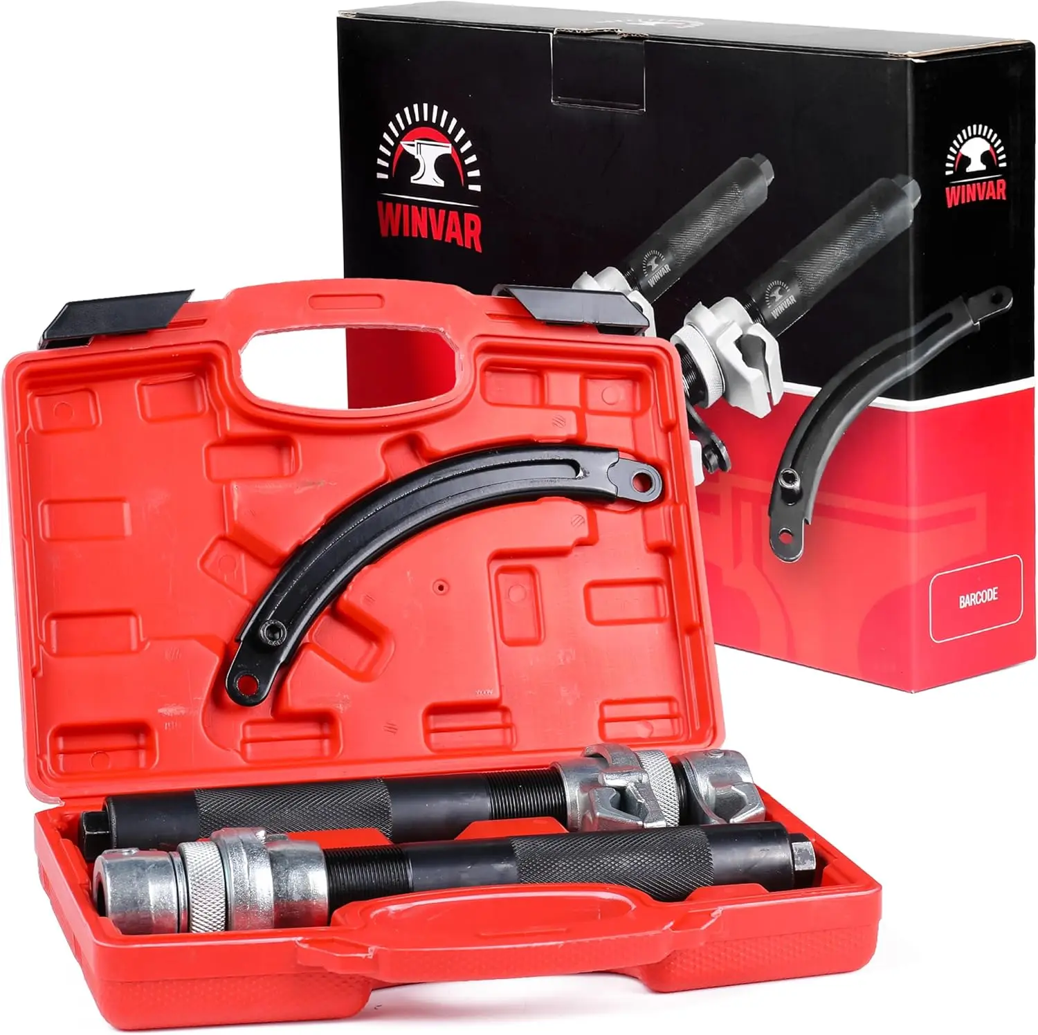 

Сверхмощный компрессор винтовой пружины — инструмент для стойки Macpherson с предохранительными губками, 2 шт., грузоподъемность 2300 фунтов