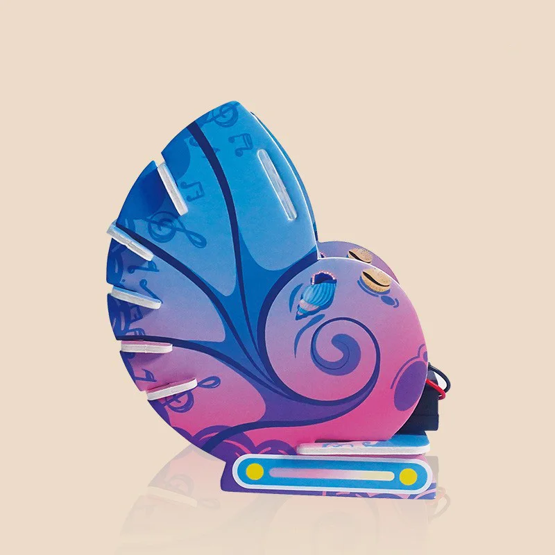 Juego de enseñanza de rompecabezas STEM para niños, juguetes de Audio de concha hechos a mano, conjunto de paquete de Material de experimento científico para estudiantes