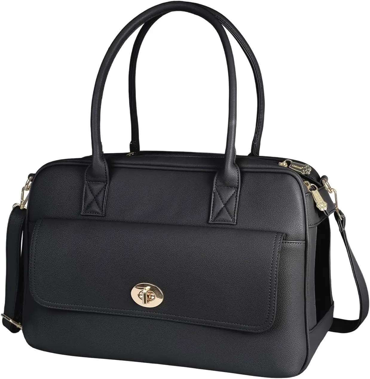 

Мягкая переноска для мелких собак и кошек, одобренная TSA дорожная сумка с регулируемым ремнем, черная