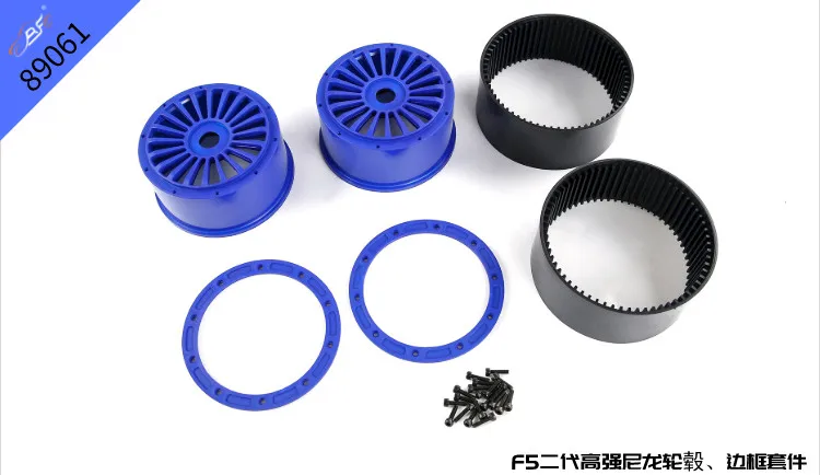 

/5 Scale RC Car Model Upgrade Parts | F5 On-Road Tires & High-Strength Nylon Wheel Hubs | ROFUN