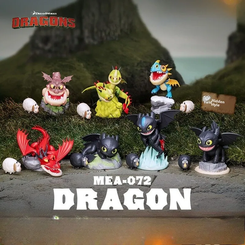

Beast Kingdom Dragon Taming Master Toothless Night Sha Toothless Q-version Figurine Blind Box Decorative Item Trendy Toy Gift