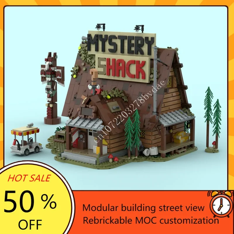 3874PCS The Mystery Shack Modular MOC Creative street view Model Custom Puzzle Architecture DIY Education Assembly Toys Gifts