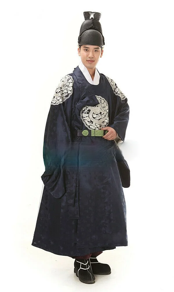 Traditional Costumes of Ancient Kings Made of Imported Fabrics From South Korea, Men\'s Hanbok Costumes for Large-scale Events