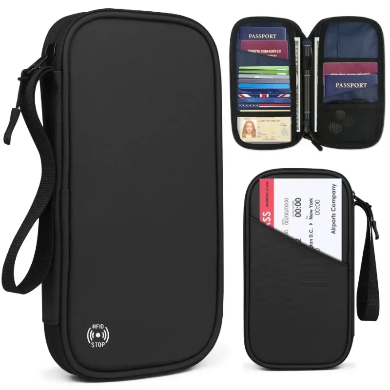 Portefeuille de voyage porte-passeport créatif étanche étui à documents organisateur accessoires de voyage sac à documents porte-carte d'identité
