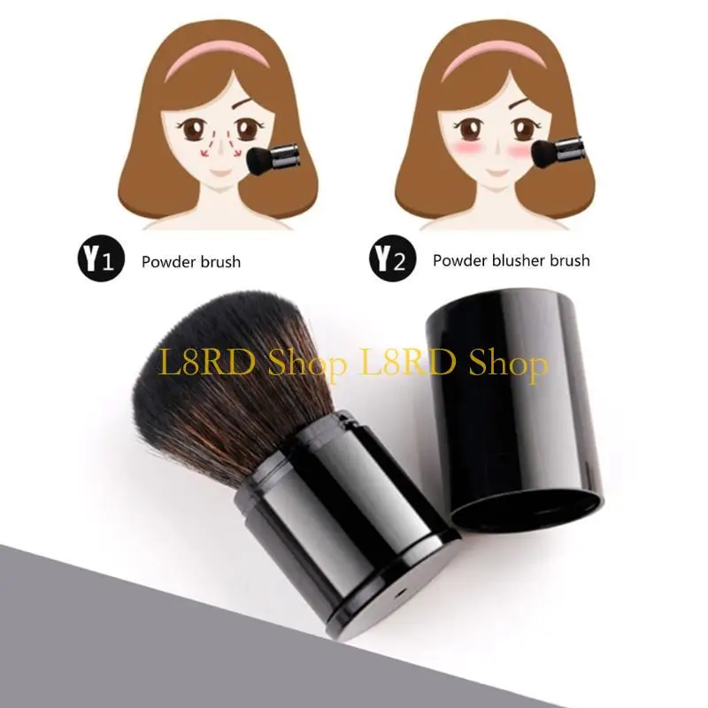 

L8RD Выдвижные кисти для макияжа Мини-кисть для румян Портативные дорожные кисти для пудры