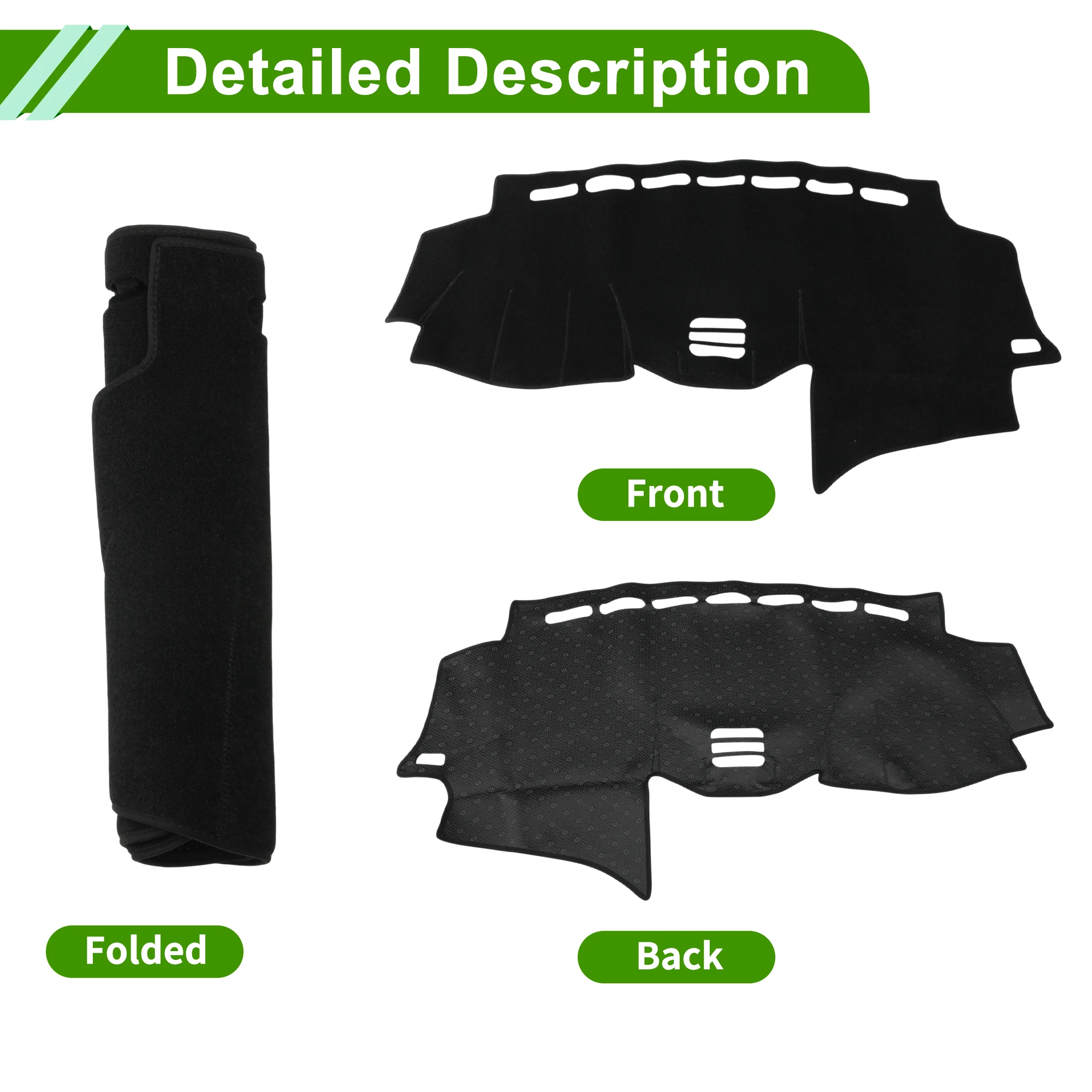 

UXCELL Dash Cover for Lexus Rx330 2004-06 No Dashboard Cover Car Interior Anti-Slip/Anti Dust Black