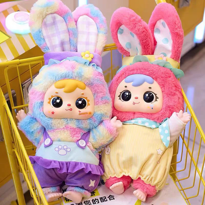 

New Samuel 400 V2 Little Bear Rabbit Blind Box Desktop Decoration Plush Dolls Bag Pendant Kawaii Mystery Boxes Kids Gift﻿S