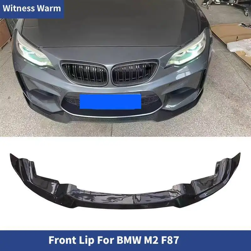 Pare-Chocs Avant en Fibre de Carbone pour BMW F87 M2 2015-2021, Mathiateurs de Spomicrophone Style CS