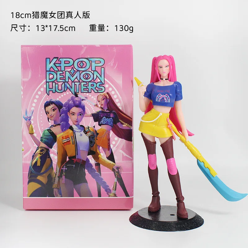 Nowe figurki z żywego materiału z motywem Demon Hunter Girl Group - gadżety z grupy idolów K-Pop, zabawki i ozdoby z postaciami z kreskówek