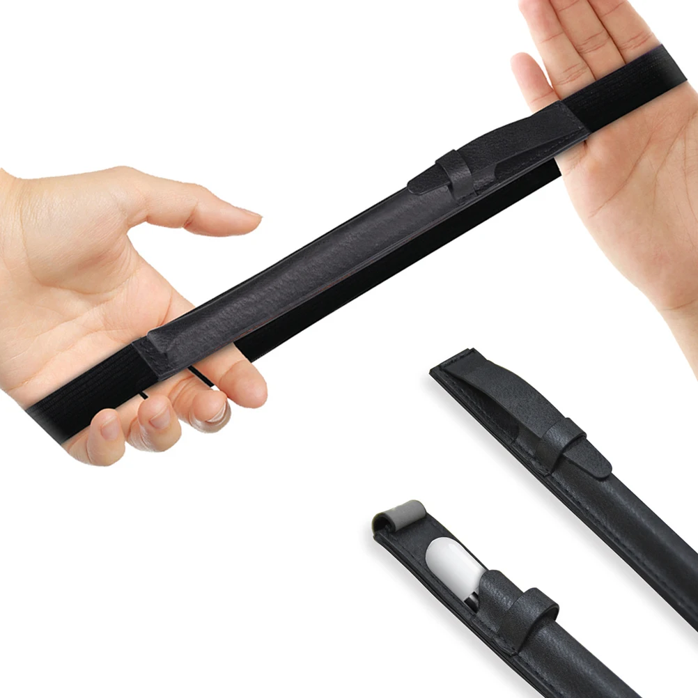 

Pencil Case Holder for Pencil PU Elastic Pencil Pocket Sleeve Pouch Accessories for Pro 9. 10.5 .9 (Black)