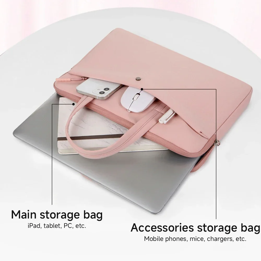 Women Laptop Case 13.3in 14.6in 15.6in Handbag for Tablet Moblie Phone Laptop Bag for Macbook Air Pro Lenovo Xiaomi HP