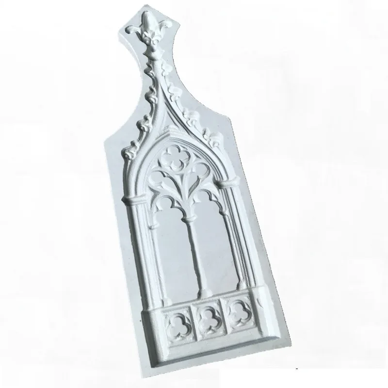 European Church Door Window Silicone Cake Decorating Tools Confeitaria Moldes Fondant Chocolate Soap Mold dh2792