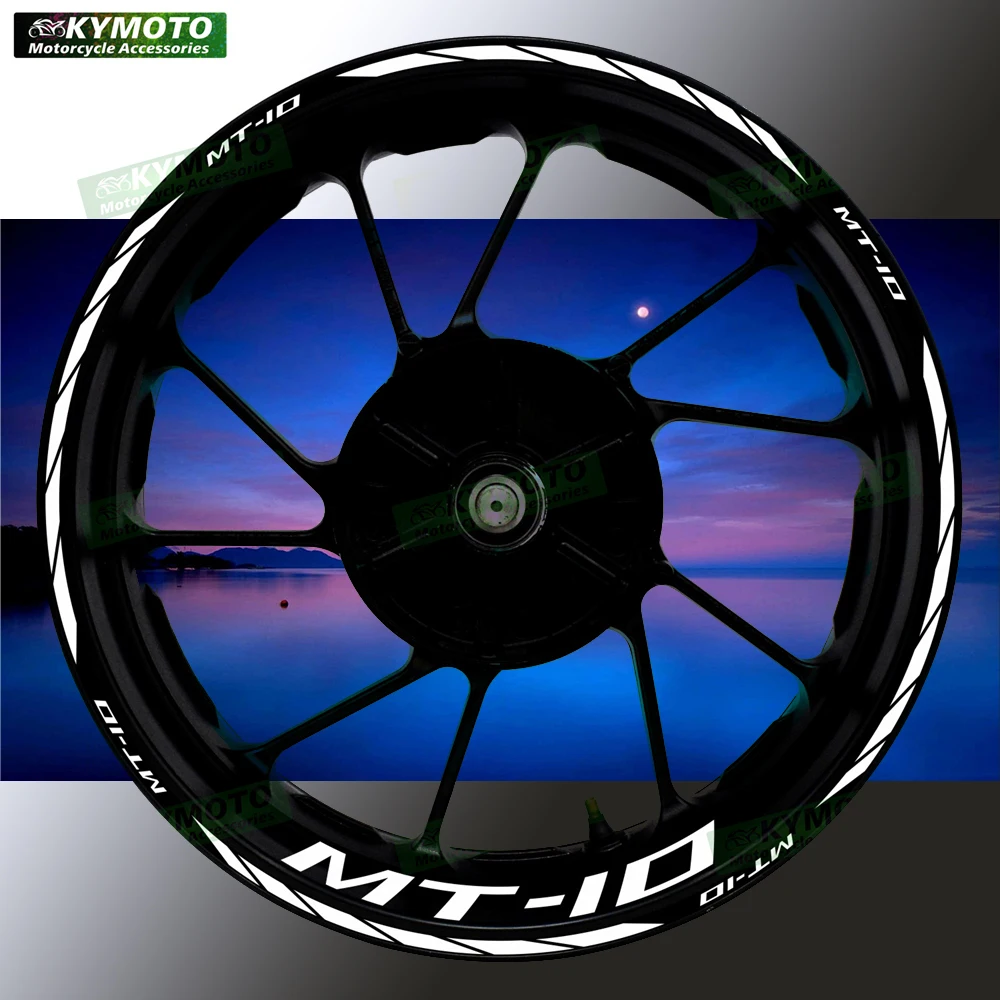 

For MT-10 MT10 motorcycle accessories 17 inch wheel decals fairing rims modified reflective stickers stripes decoration