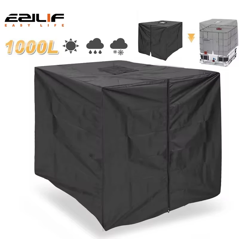 210D waterproof dust cover rainwater tank Oxford cloth UV protection cover garden box cover IBC container protective cover