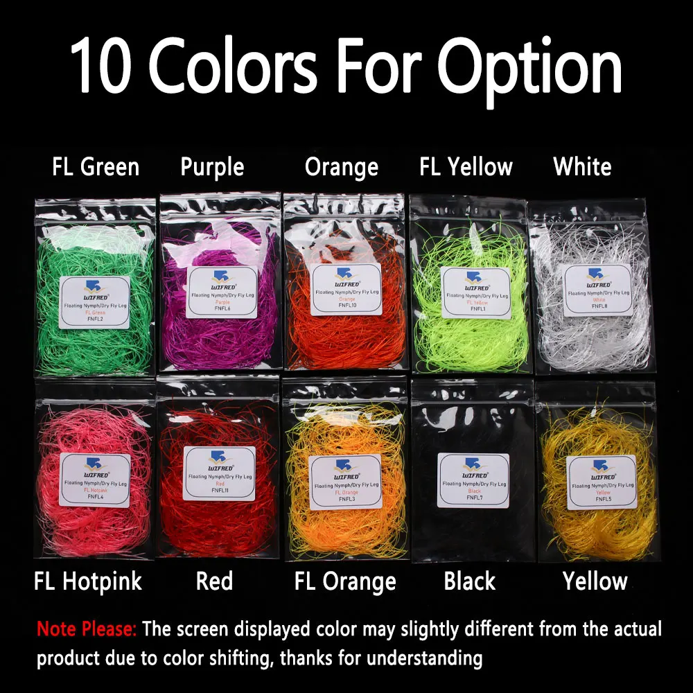 Bimoo Silicone Floating Nymph Dry Fly Legs Fly Tying Material Rubber Legs Dubbing For Nymphs Dry Flies Trout Fishing Lures Baits - view 2