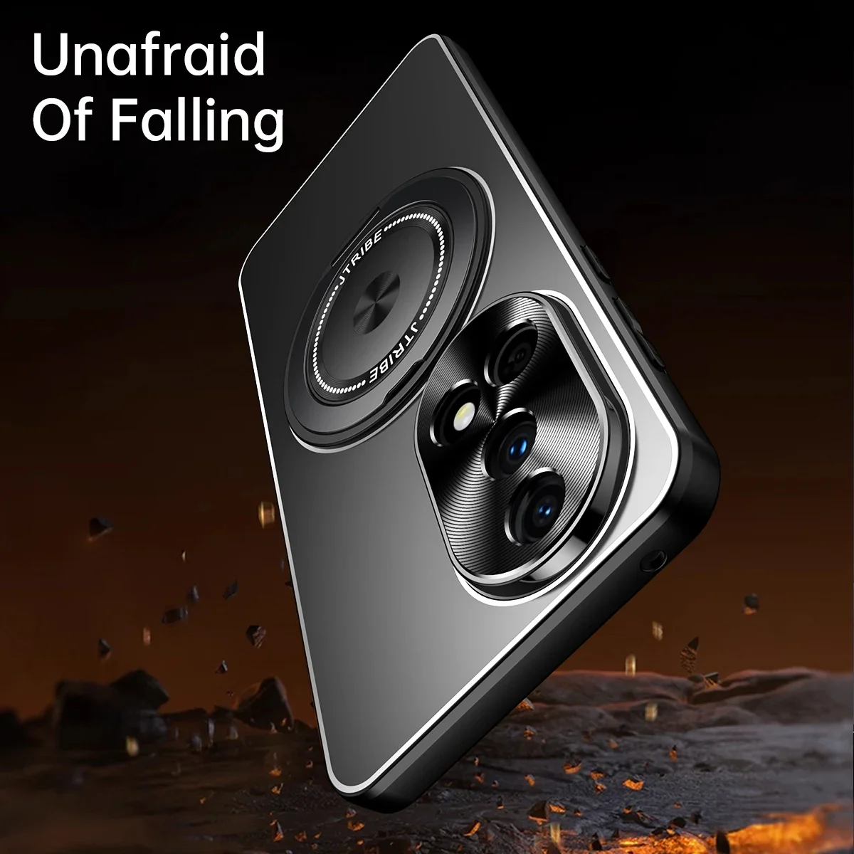 

Magnetic Phone Case Shell for Huawei Nova 12S 11 Hard Matte with Ring Magnetic Protective Back Cover for Huawei Nova 13 12 Pro