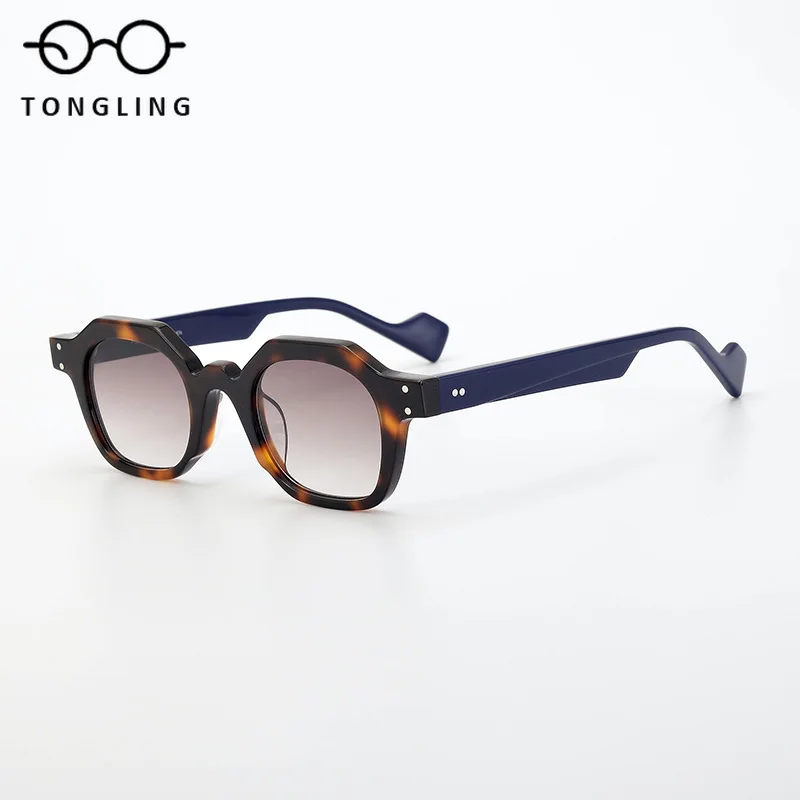 new-advanced-style-retro-polygon-women-fashion-acetate-men-frames—can-be-equipped-with-prescription-lenses-engraved-with-logo