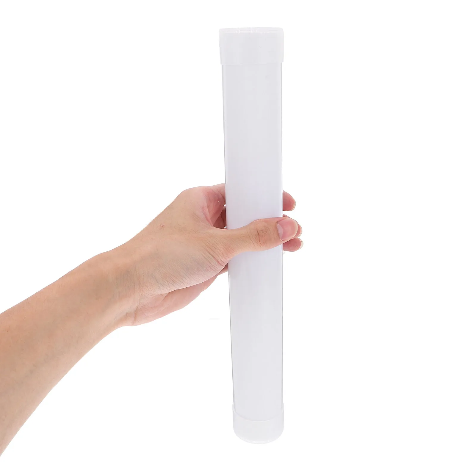 5 قطعة بولي كلوريد الفينيل المشارك أنبوب حامل دائم اللوحة تخزين أنبوب 31 سنتيمتر طول 4 سنتيمتر قطر حاوية واقية مقاومة للماء للفن و