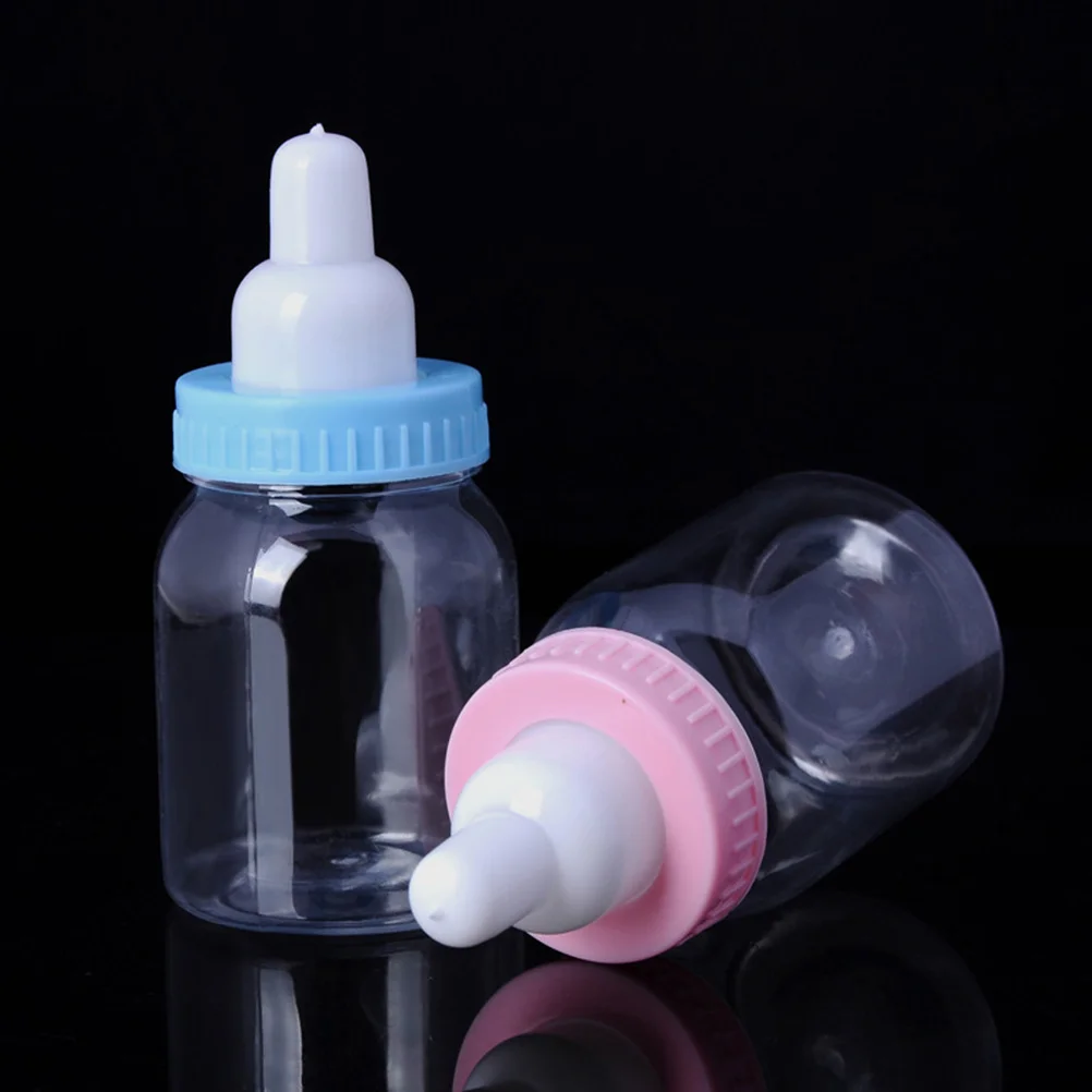 

European Style Creative Transparent Small Nursing Bottle Feeding Bottle Pacifier for Baby Infant (Blue)