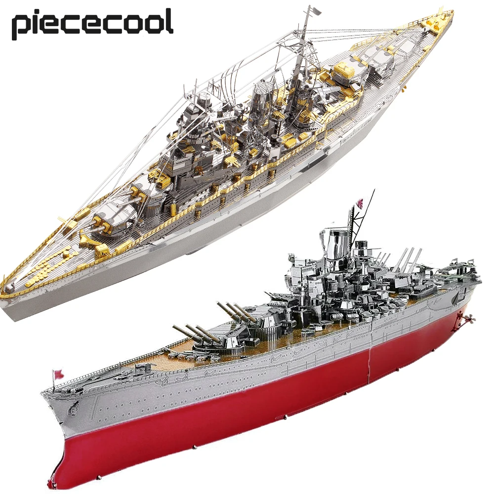 Ensemble de Jouets de Navire Naval Modèle de Navire avec Kit de Véhicules Navires de Guerre Kits de Navires pour 14 Ans et Plus