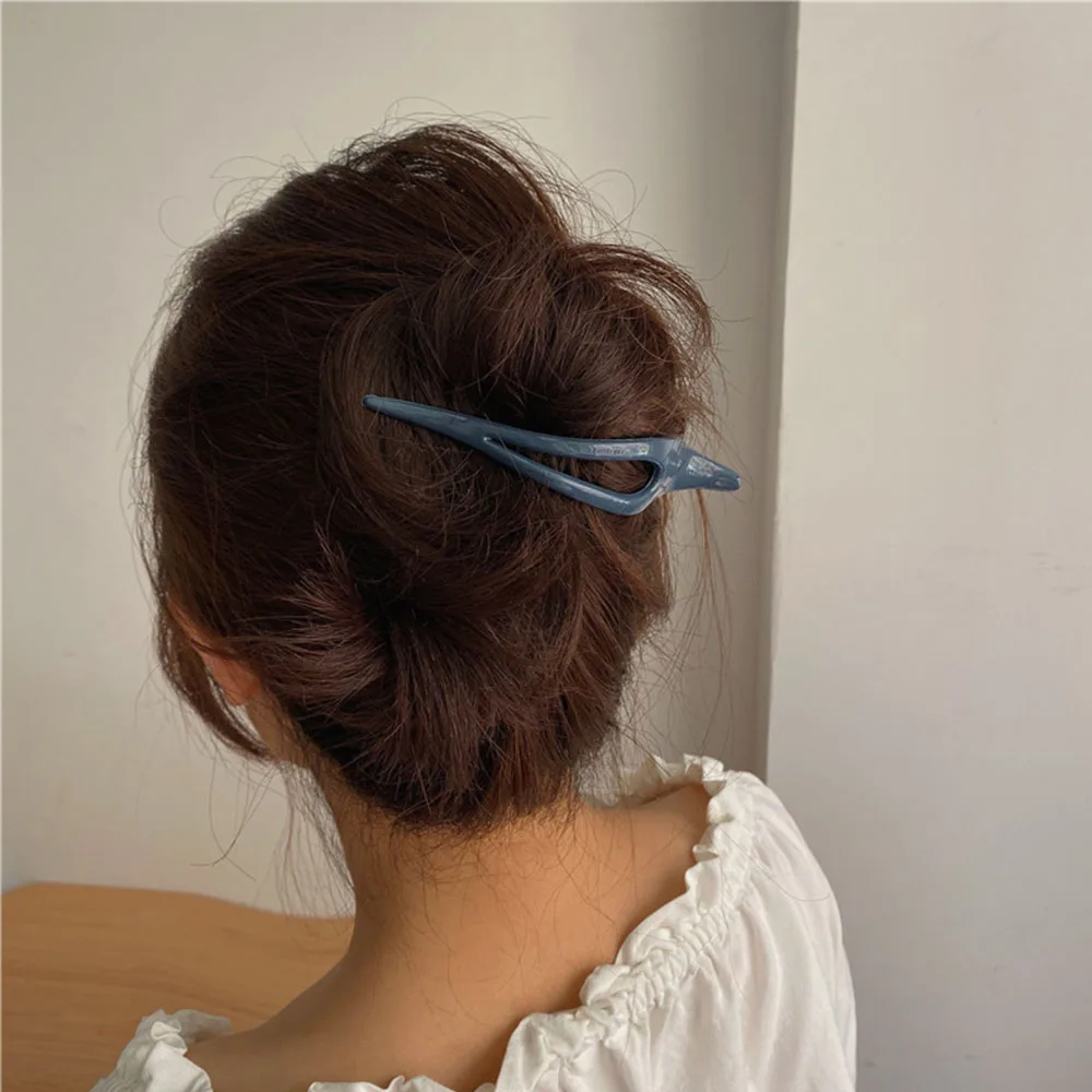 Hair Accessories Ladies Top Clips Dripping Korean Fashion Morandi Hair Clips Duckbill Clip Hairpin Disk Hair