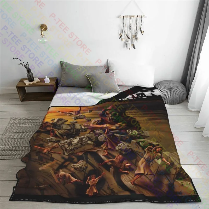 Helloween Walls Of Jericho Album Cover Metal Music Band Blanket Comfort Four Seasons Sofa Decorative