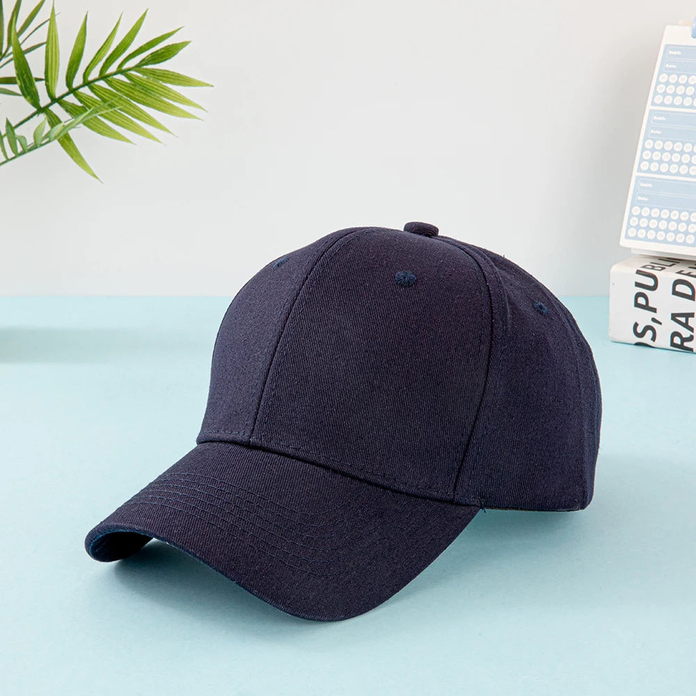 Unisex Solid Color Baseball Cap, Adjustable Casual Dad Hat f