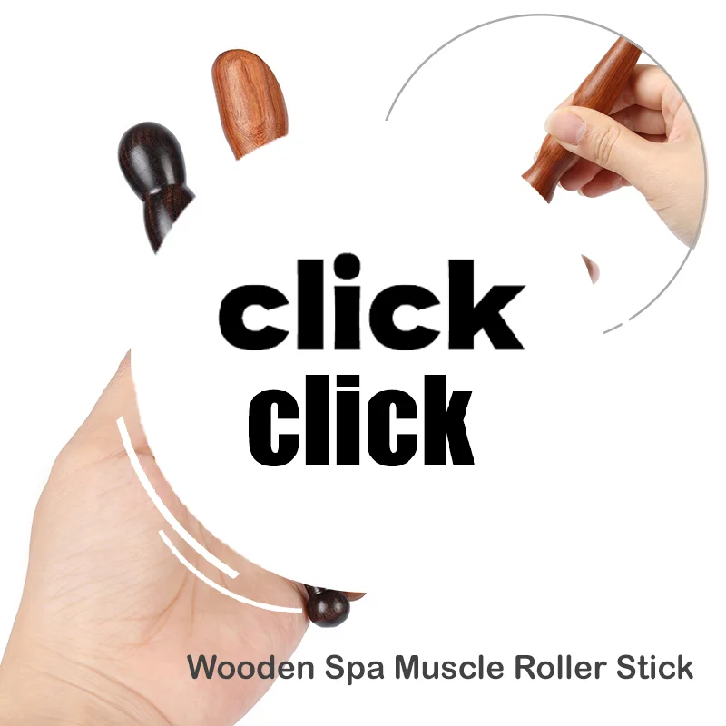 

1Pc Sandalwood Foot Massager Physiotherapy Deep Tissue Massage Relax Acupressure Pen Gua Sha Point Massage Tools