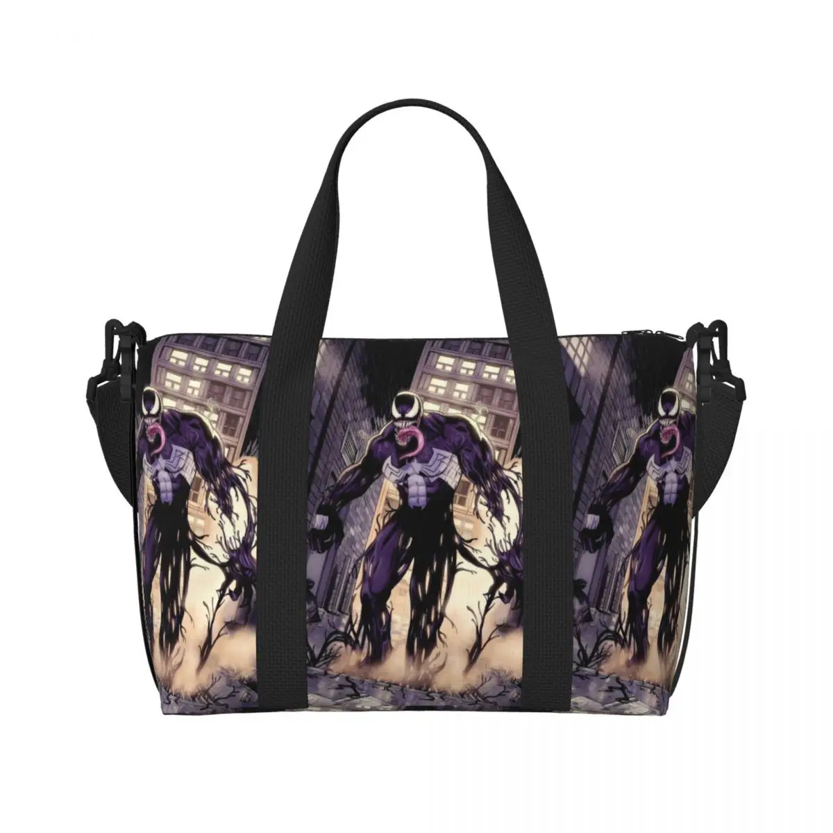

Custom Venom Tote Bag Women Large Capacity Gym Beach Shoulder Travel Bag