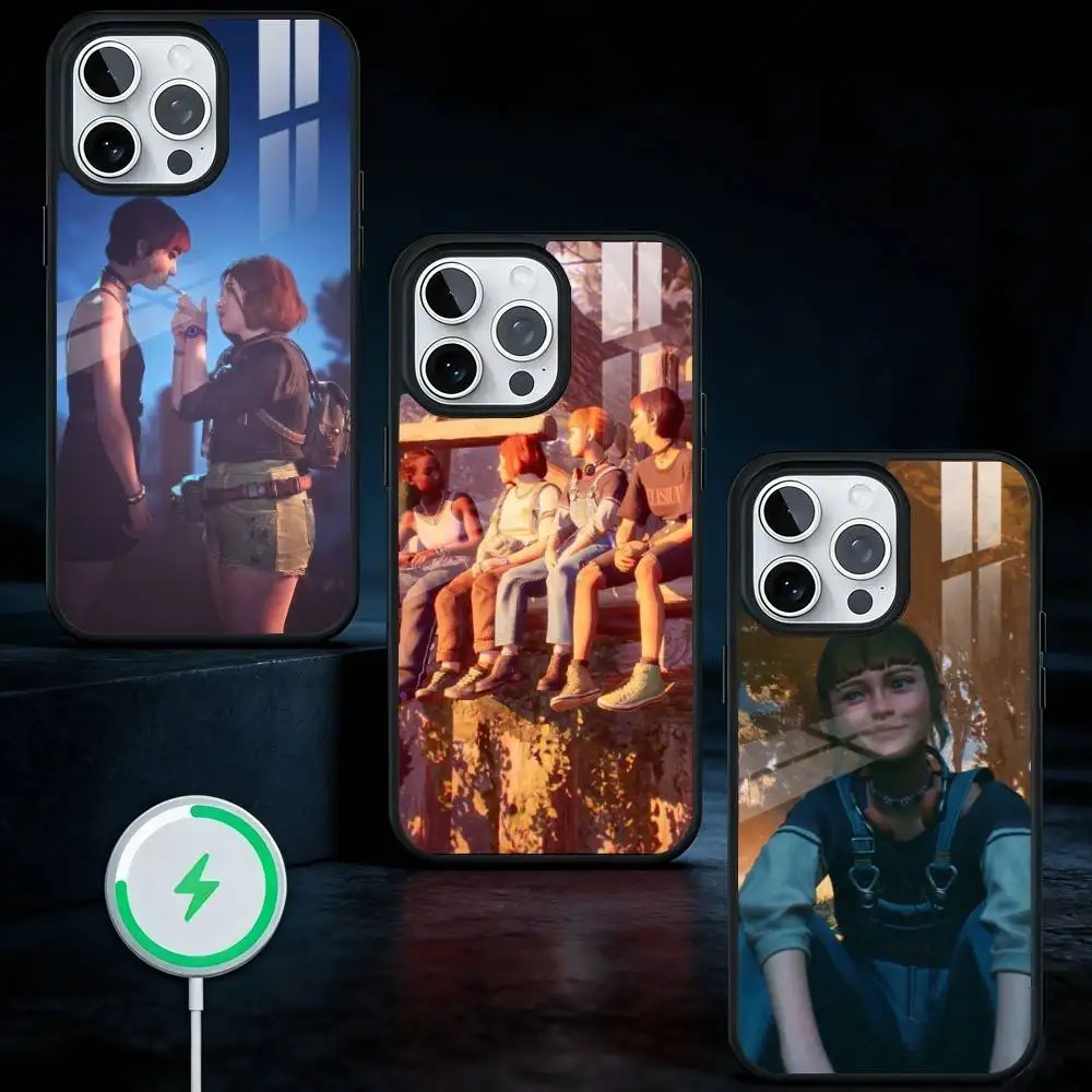 

L-Lost R-Records Bloom Rage Phone Case For iPhone17,16,15,14,13 Plus,Pro Max Magnetic For Magsafe Wireless Charging