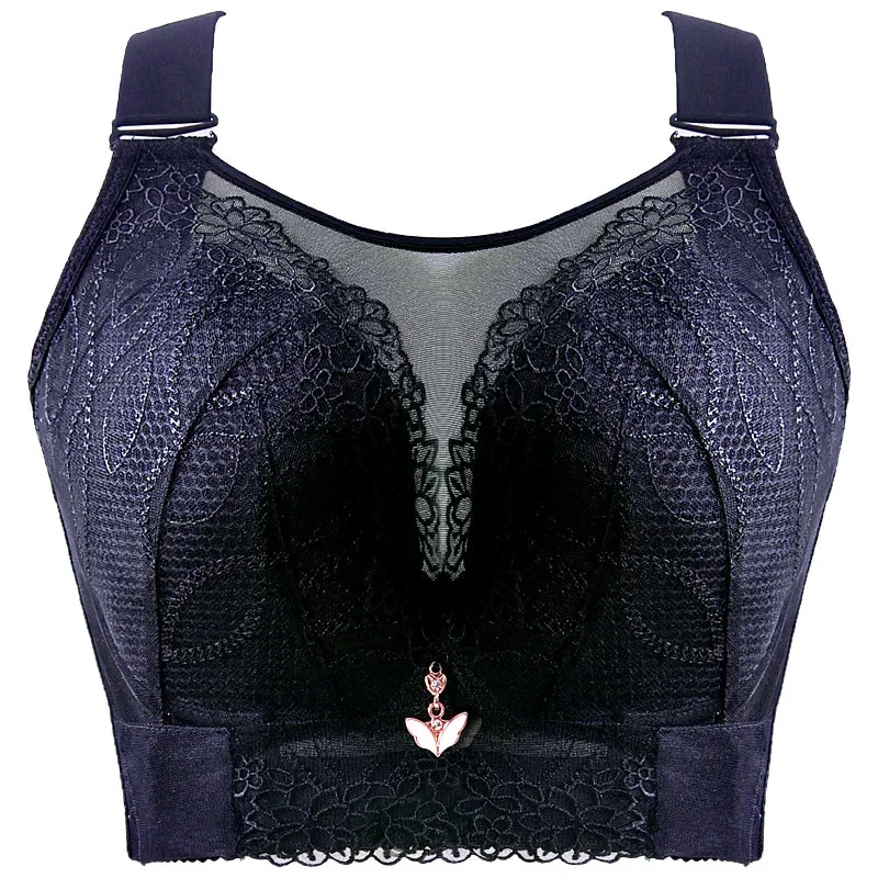 

Sexy push-up bra for women see-through backless bra top bra lace thin large size no wire bra