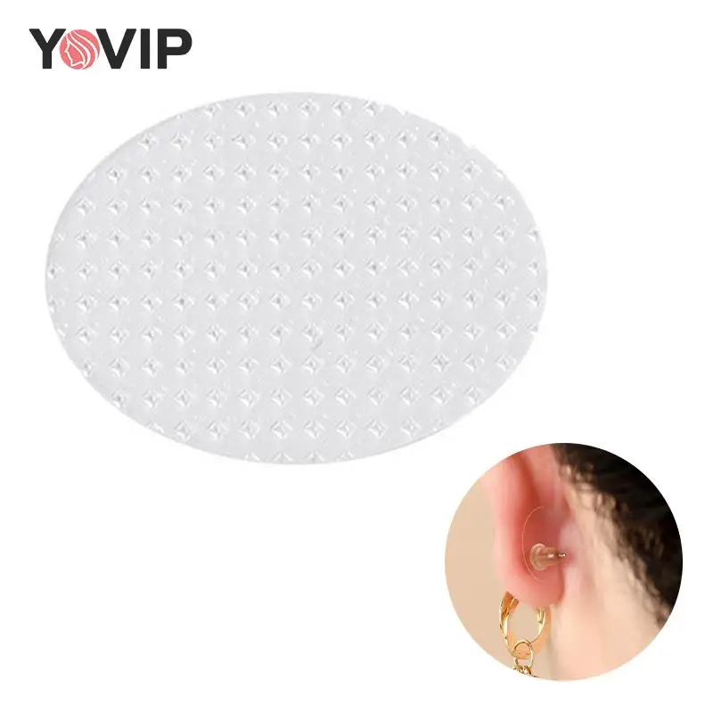 100PCS Earlobes Protective Waterproof Patches Invisible Earrings Stabilizers Earrings Support Ear Patches For Earrings