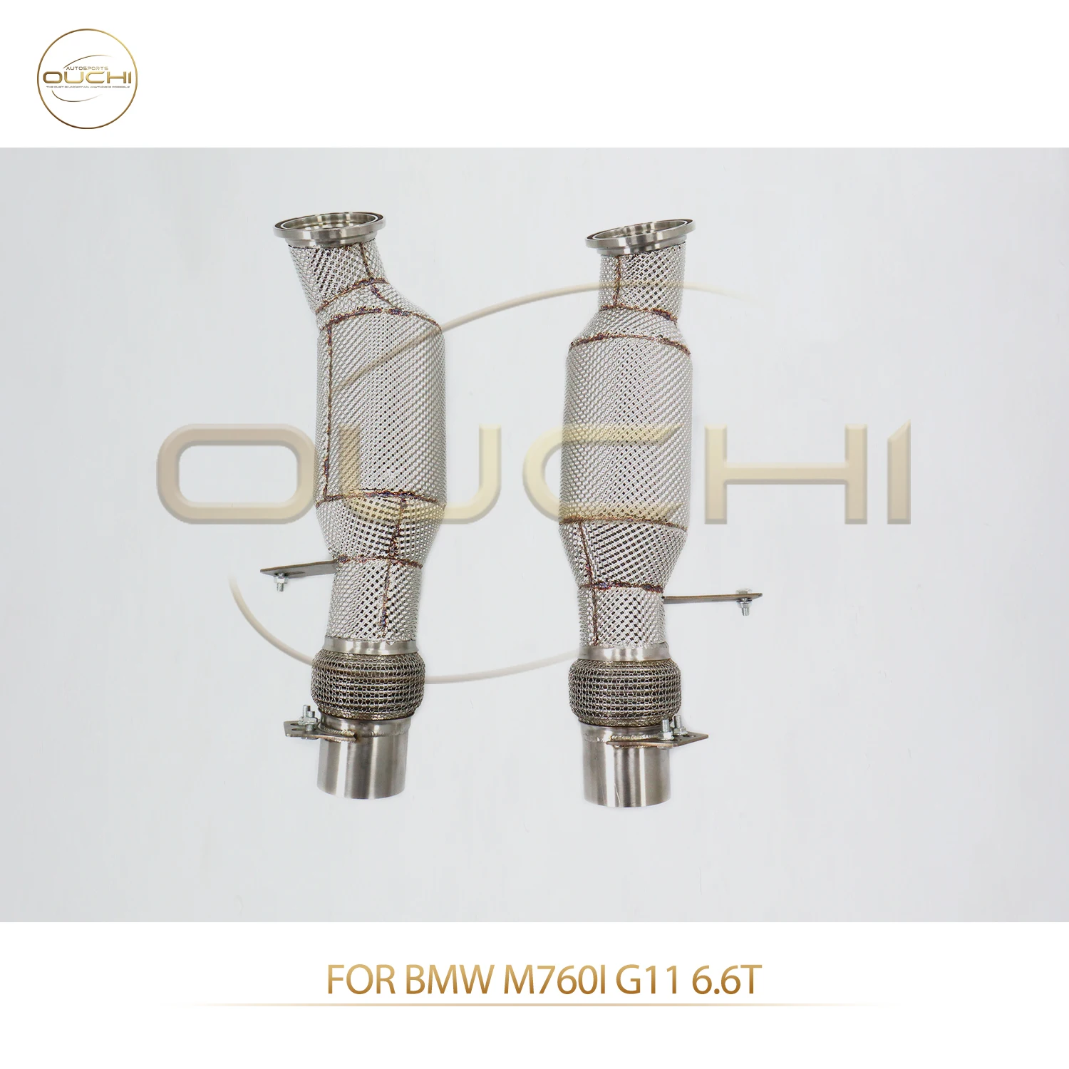 

OUCHI Factory Direct Sales SS304 Downpipe for BMW M760i G11 6.6T 2016-2019 With Catalysis Easy Install Exhaust