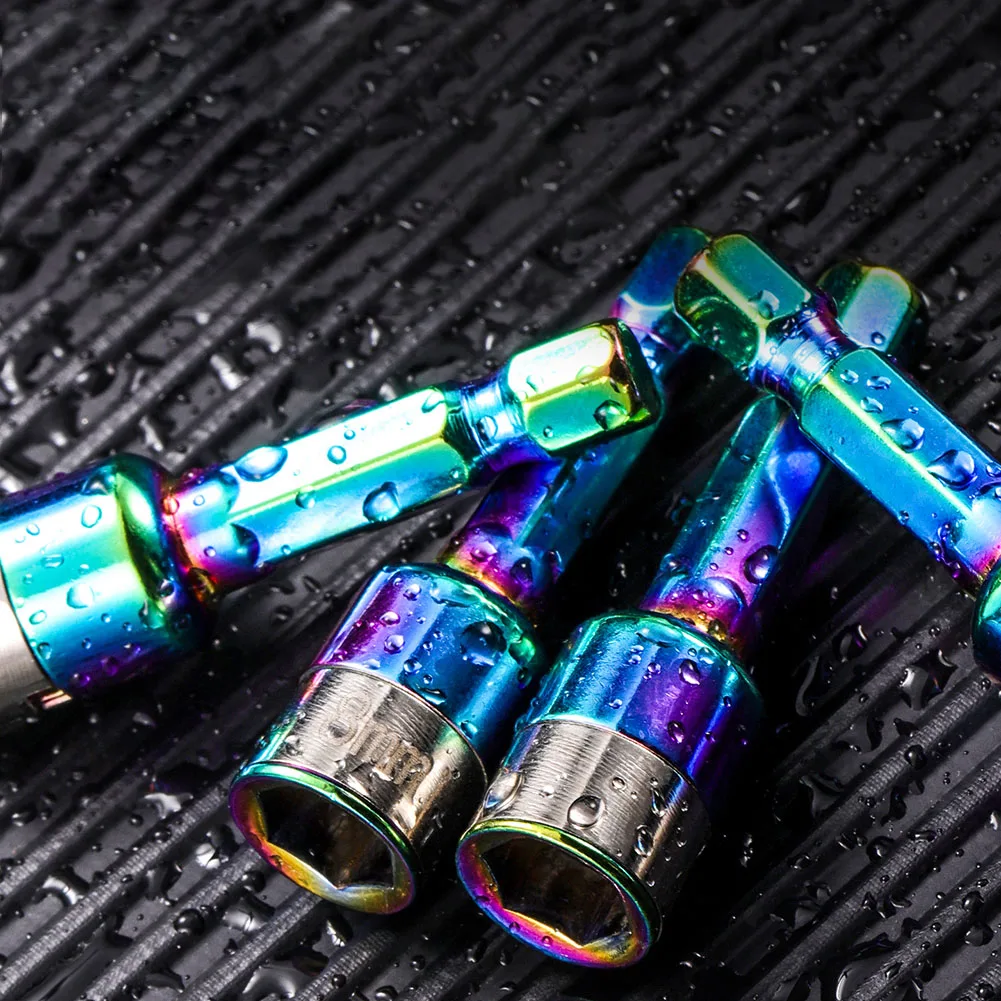 8mm Hex Steel Ball Socket Non Magnetic Quick Release Adapter With 60mm Connecting Rod For Electric Screwdriver For Impact Drill